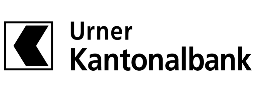 Logo der Urner Kantonalbank mit Pfeilsymbol links